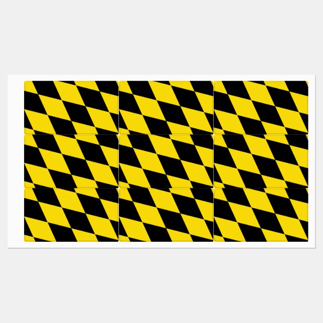 Etiquetas patrióticas con bandera de Múnich (Hoja)