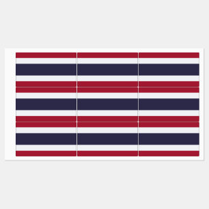 Etiquetas patrióticas con bandera de Tailandia