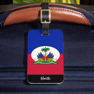 Etiquetas patrióticas haitianas para equipaje, ban
