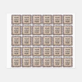 Etiquetas Patrón De Chita Y Vintage De Oro