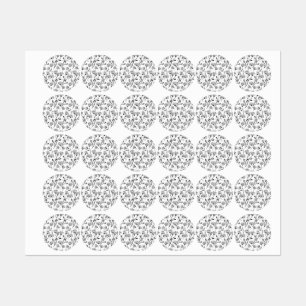 Etiquetas Patrón de flor