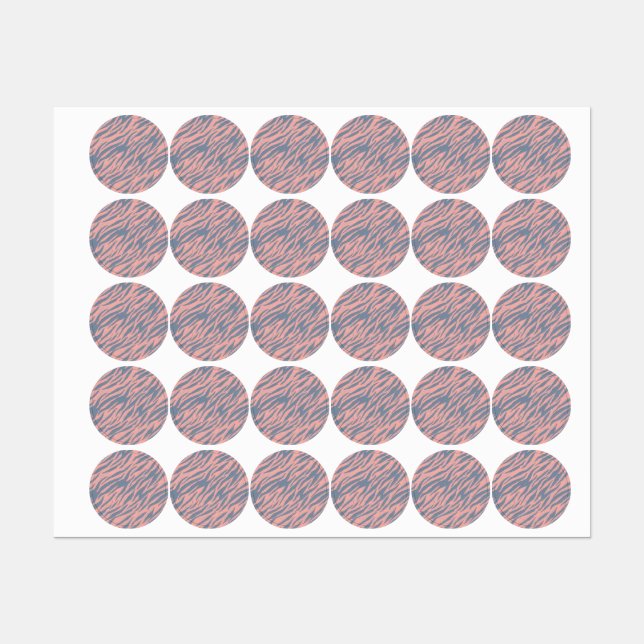 Etiquetas Patrón de impresión animal (Hoja)