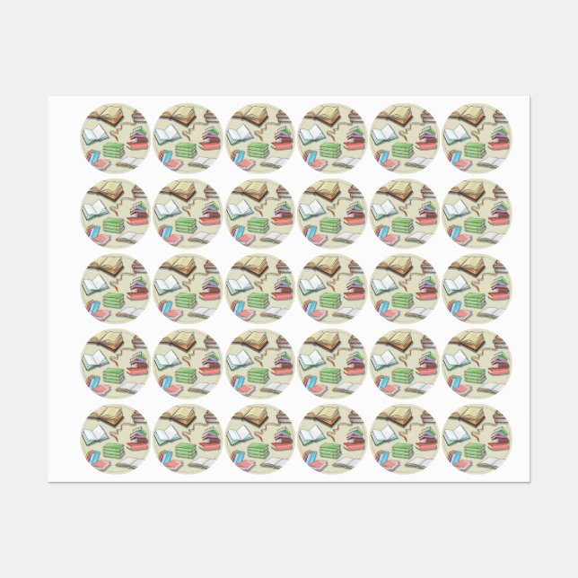 Etiquetas Patrón de libro (Hoja)