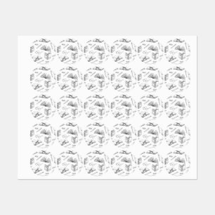 Etiquetas Patrón de libro