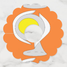 Etiquetas Pearl and Obalisque Wine Glass