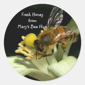 Etiquetas Pegatinas de miel de abeja fresca