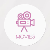 Pegatinas/organizadores de cine/cine