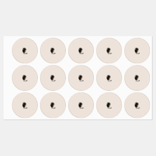 Etiquetas Perro Labrador de chocolate lindo - Bailey   Regal