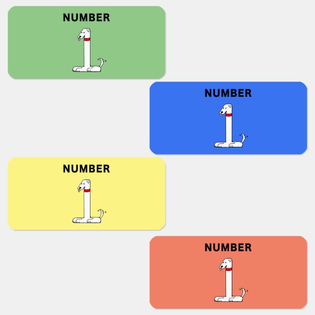 Etiquetas Perro número uno (Grupo)