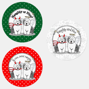 Etiquetas Perros ingleses tristes y bonitos (Gris 1)