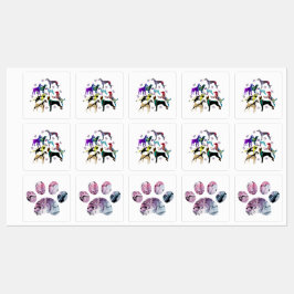 Etiquetas Perros y patas