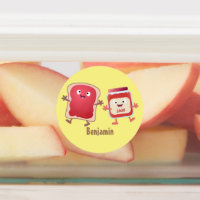 Personajes divertidos de la caricatura sobre pan y