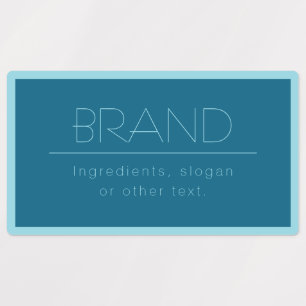 Etiquetas Personalizable Texto moderno   Azul de huevo de Oc