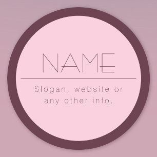 Etiquetas Personalizable Texto moderno con borde