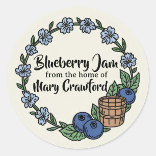 Etiquetas personalizadas de arándanos de arenque d