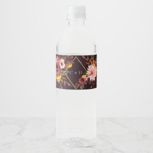 Etiquetas personalizadas de botellas de agua boda