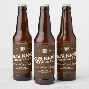 Etiquetas personalizadas de cerveza casera Kombuch