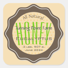 Etiquetas personalizadas de eucalipto Honey Jar