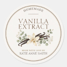 Etiquetas Personalizadas de Extracto de Vainilla p