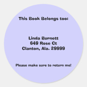 Etiquetas personalizadas de libros