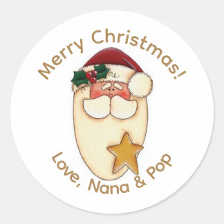 Etiquetas personalizadas de Navidad del País de Sa