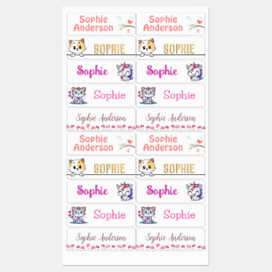 Etiquetas Personalizadas de Nombre Impermeables pa