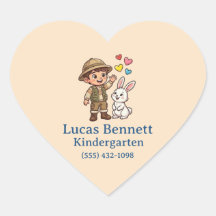 Etiquetas Personalizadas de Nombre para Niños Resi