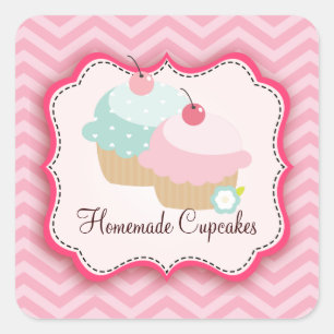 Etiquetas personalizadas de pasteles caseros