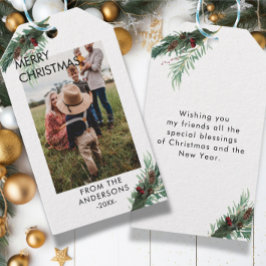 Etiquetas personalizadas de regalo de Navidad de f