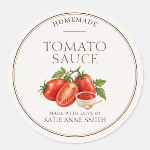Etiquetas Personalizadas de Salsa de Tomate Adhesi
