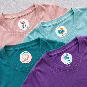Etiquetas Personalizadas De Sirena Para Nombre De