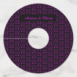 Etiquetas personalizadas de vidrio de vino para le