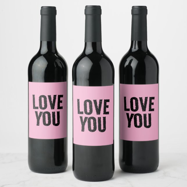 ETIQUETAS PERSONALIZADAS DE VINO ROSADO (Botellas)