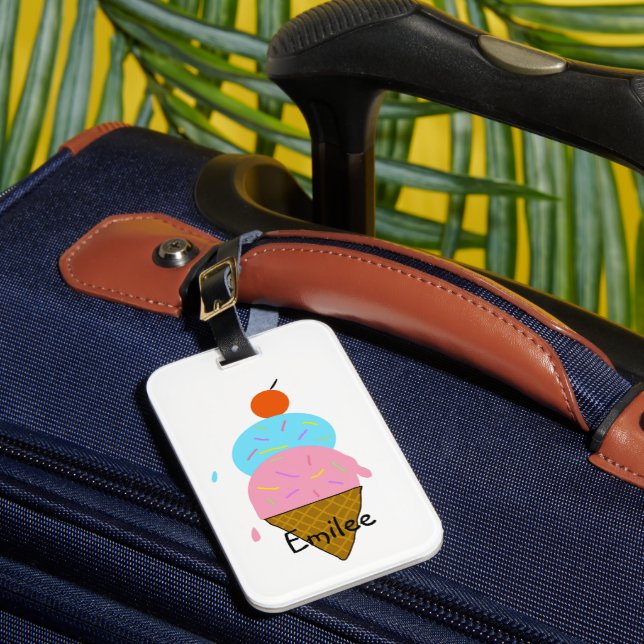 Etiquetas personalizadas del equipaje para los (Anverso In situ 1)