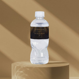 Etiquetas Personalizadas para Botellas de Agua Neg
