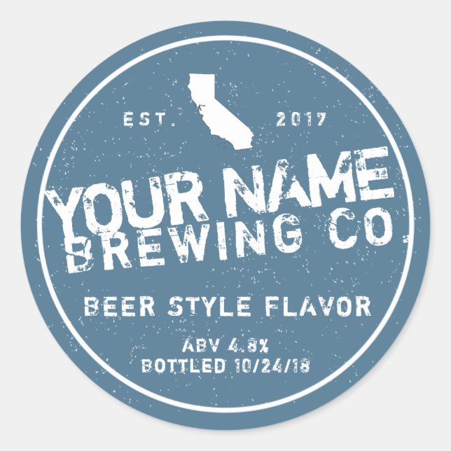 Etiquetas Personalizadas para Botellas de Cerveza (Anverso)