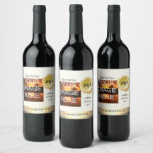 Etiquetas personalizadas para botellas de vino con