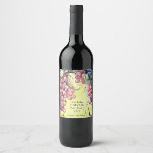 Etiquetas personalizadas para botellas de vino de