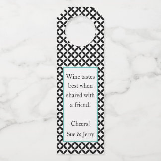 Etiquetas personalizadas para colgar botellas en n