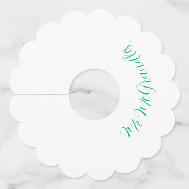 Etiquetas personalizadas para copas de vino (Anverso)