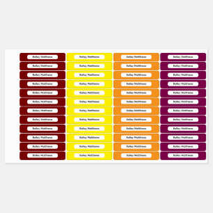 Etiquetas Personalizadas para Niños con Paleta de