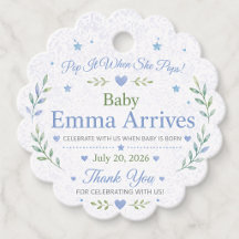 Etiquetas Personalizadas para Recuerdos de Baby Sh