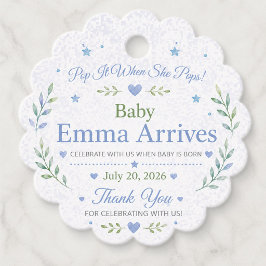 Etiquetas Personalizadas para Recuerdos de Baby Sh