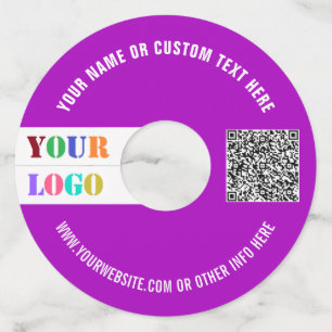 Etiquetas personalizadas para vasos de vino con lo