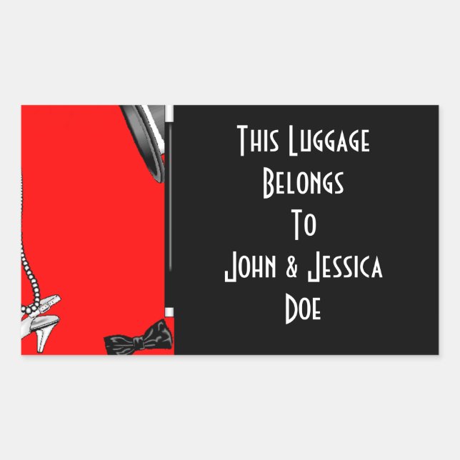 Etiquetas personalizadas para viajes en maleta (Anverso)