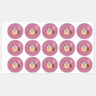 Etiquetas Personalizado Age Birthday Owl