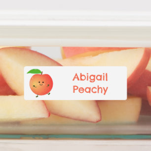 Etiquetas Personalizado amarillo de melocotón alegre lindo p