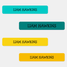 Personalizado Colorful Simple Chilthing Nombre niñ