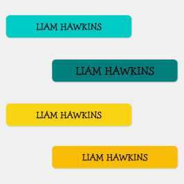 Etiquetas Personalizado Colorful Simple Chilthing Nombre niñ