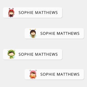 Etiquetas Personalizado Cute Baby Bugs Nombre Personalizado 